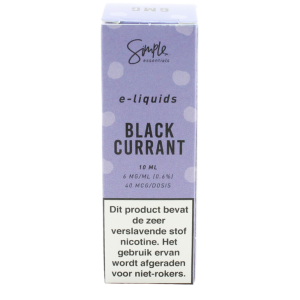 Simple essentials Blackcurrant e-liquid